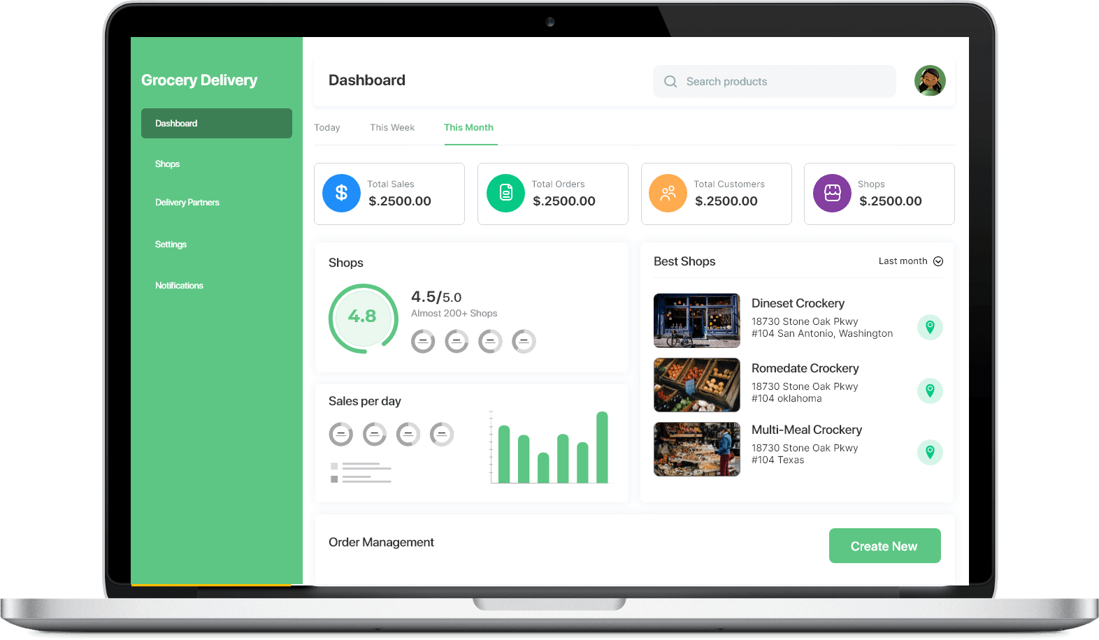 grocery-delivery-dashboard