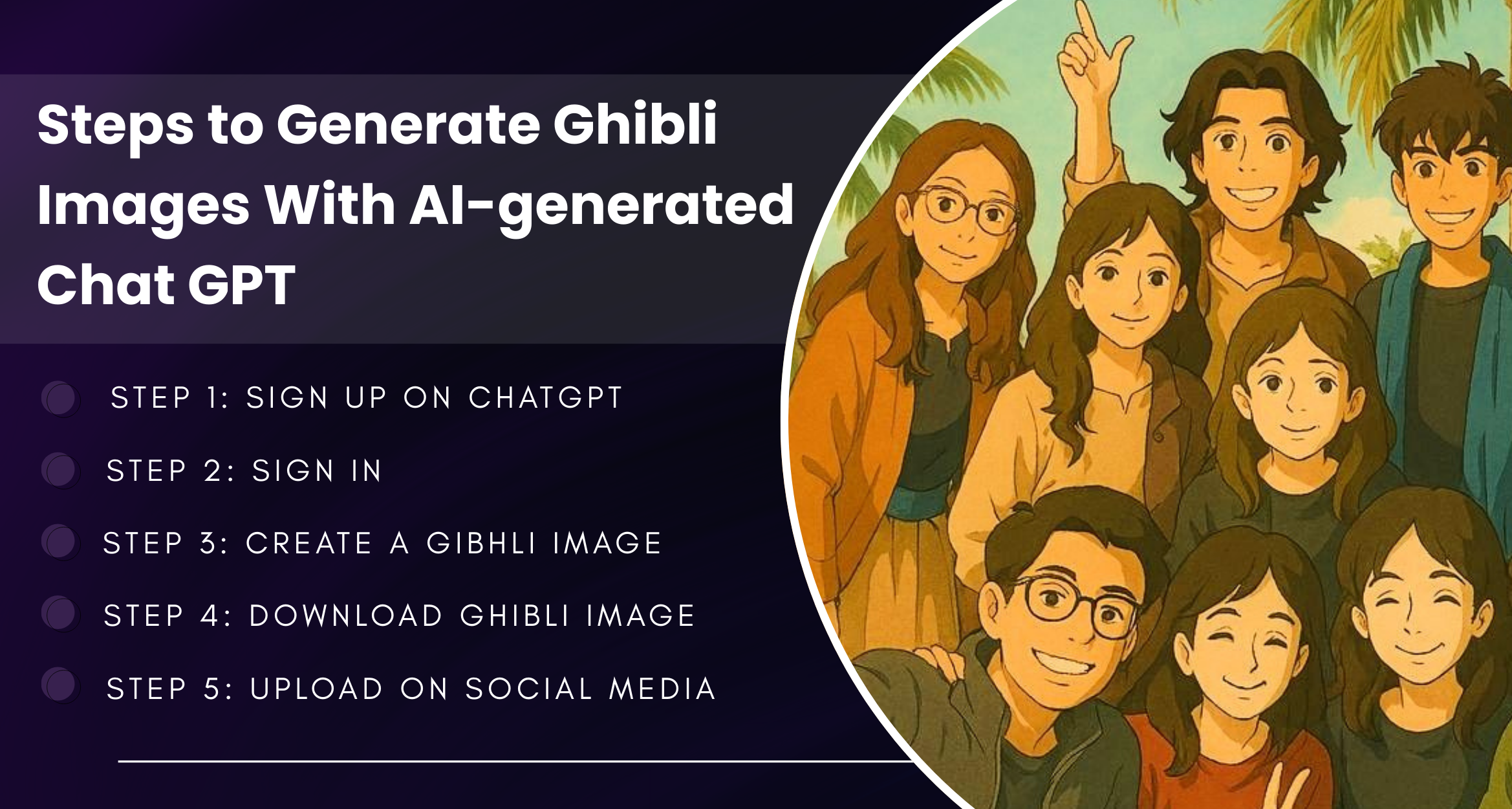 steps that you should follow to get Ghibli images